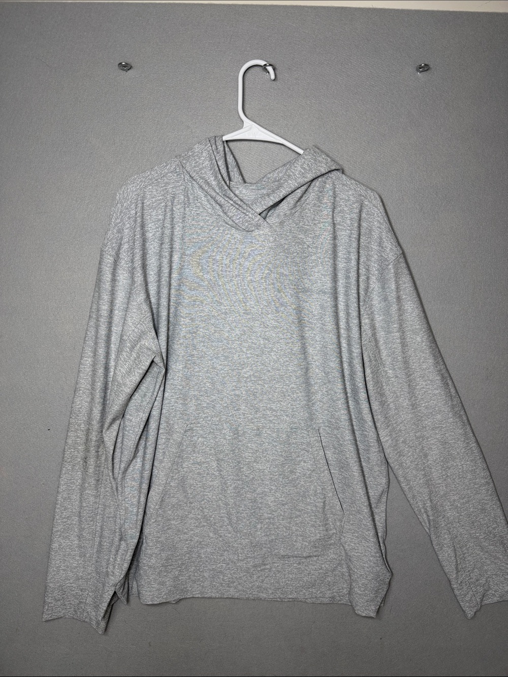 Outdoor Voices Heather Gray men’s  Crewneck Hoodie soft and lightweight